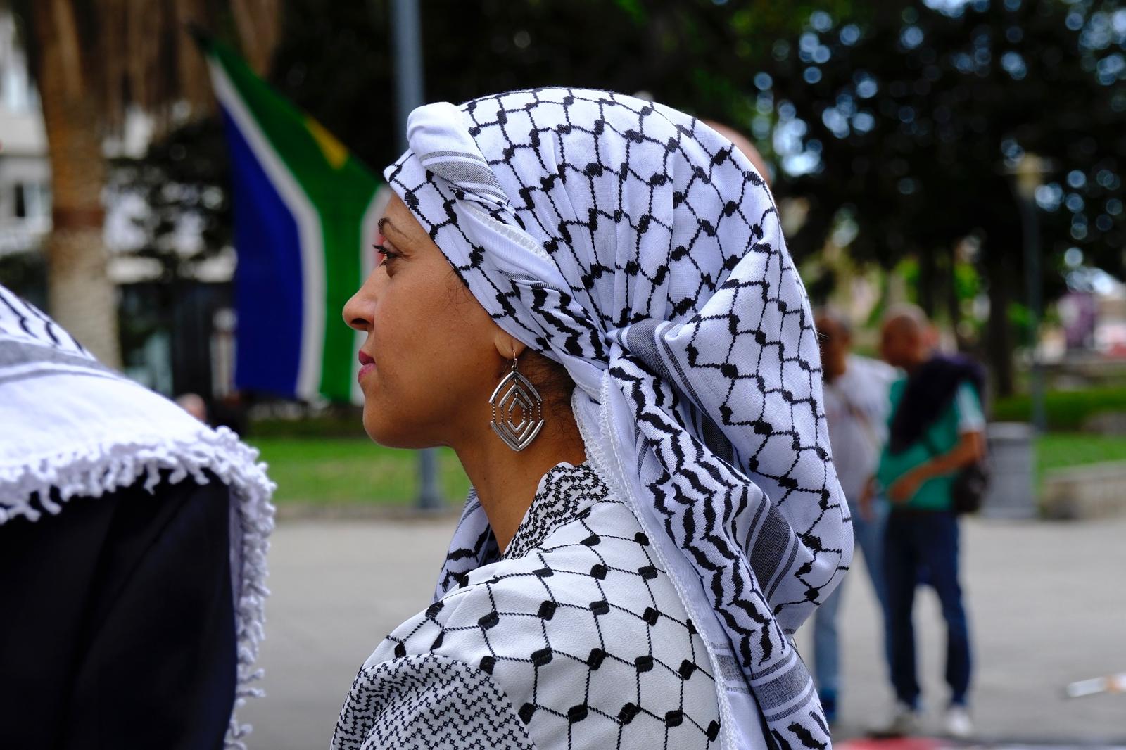 La manifestación a favor de Palestina en Las Palmas de Gran Canaria, en imágenes