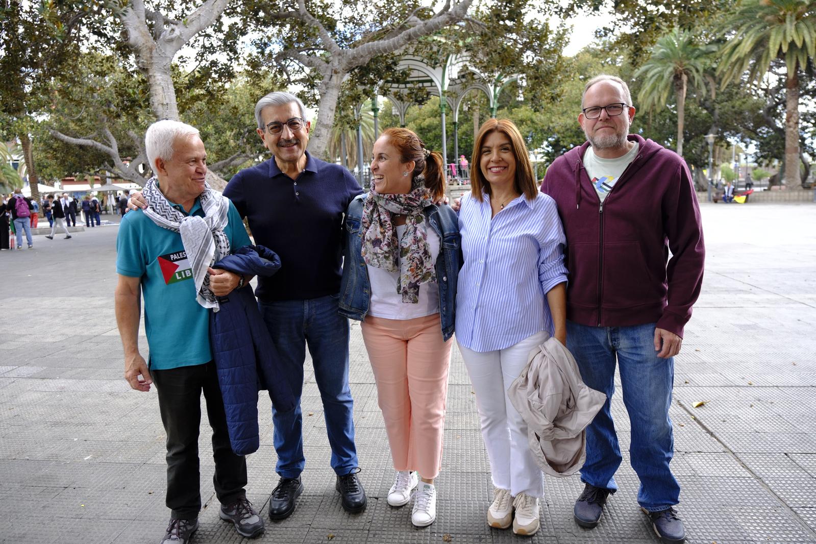 La manifestación a favor de Palestina en Las Palmas de Gran Canaria, en imágenes
