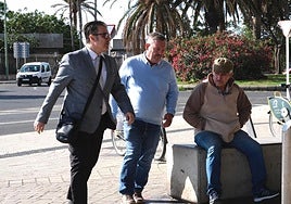 Rafael Hernández, presidente de la COAG, a su llegada a los juzgados