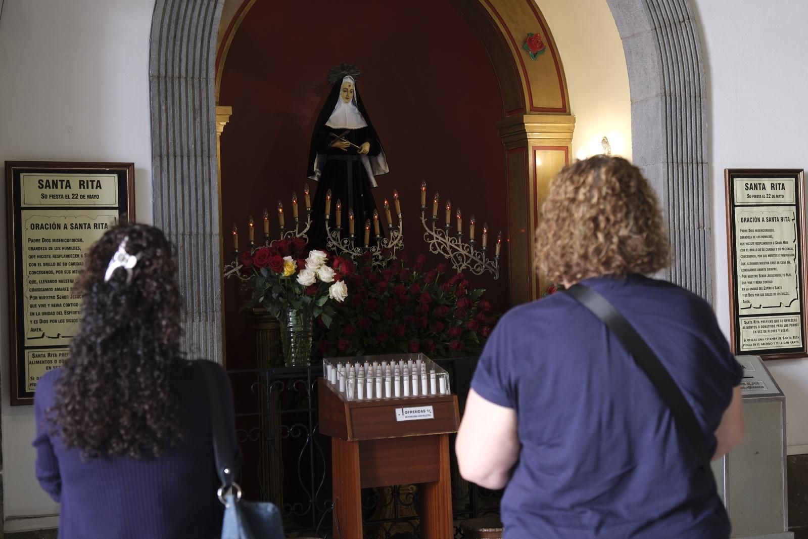 La festividad de Santa Rita en la parroquia de San Agustín, en imágenes
