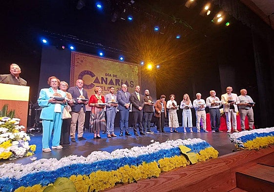 Imagen de los homenajeados.