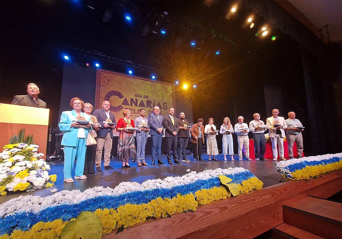 Imagen de los homenajeados.