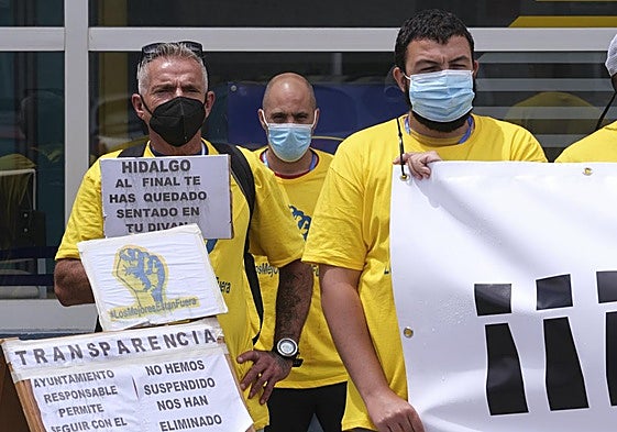 Imagen de una protesta anterior de opositores que está pendiente de resolución en el TSJC.