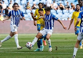 Simeone, en el último encuentro liguero del Gran Canaria.