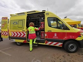 Imagen de archivo de una ambulancia medicalizada.