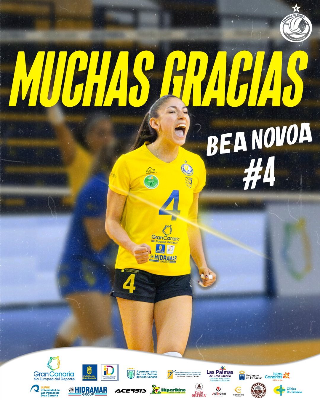 Así despidió el Olímpico a Bea Novoa.