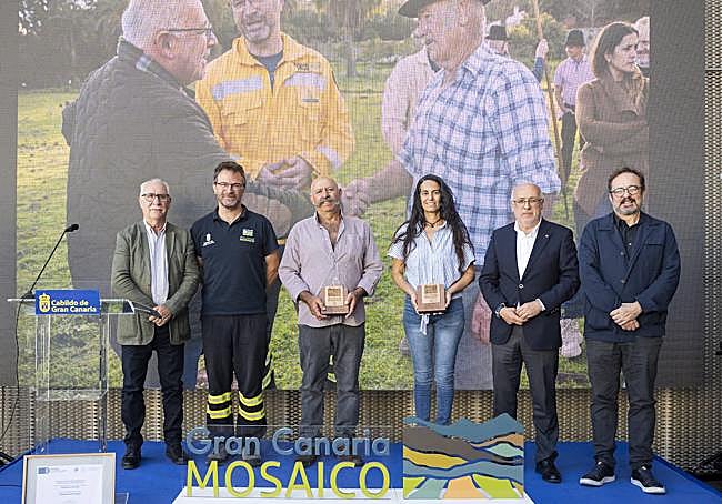 El galardón Gran Canaria Mosaico de mayo se entregó a los pastores de la isla.