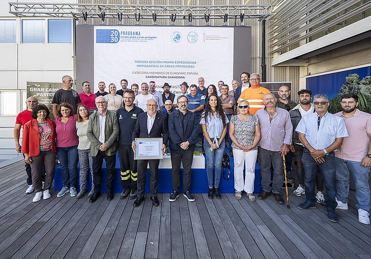 El Cabildo compartió con los pastores el premio Europarc-España al programa Gran Canaria Pastorea.