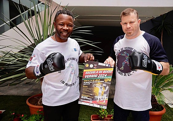 Eric Kouwan y Gustavo Sarmiento, este martes en CANARIAS7.