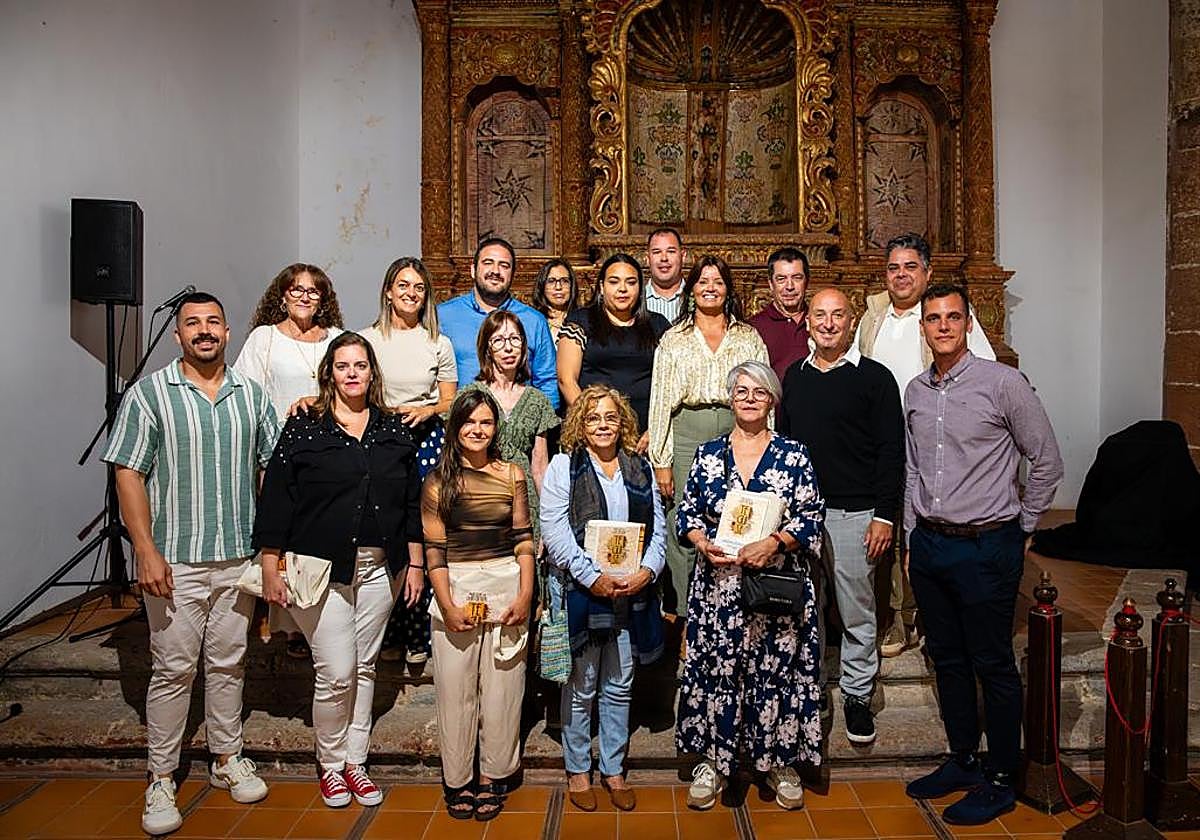 Protagonistas en la apertura de la muestra.