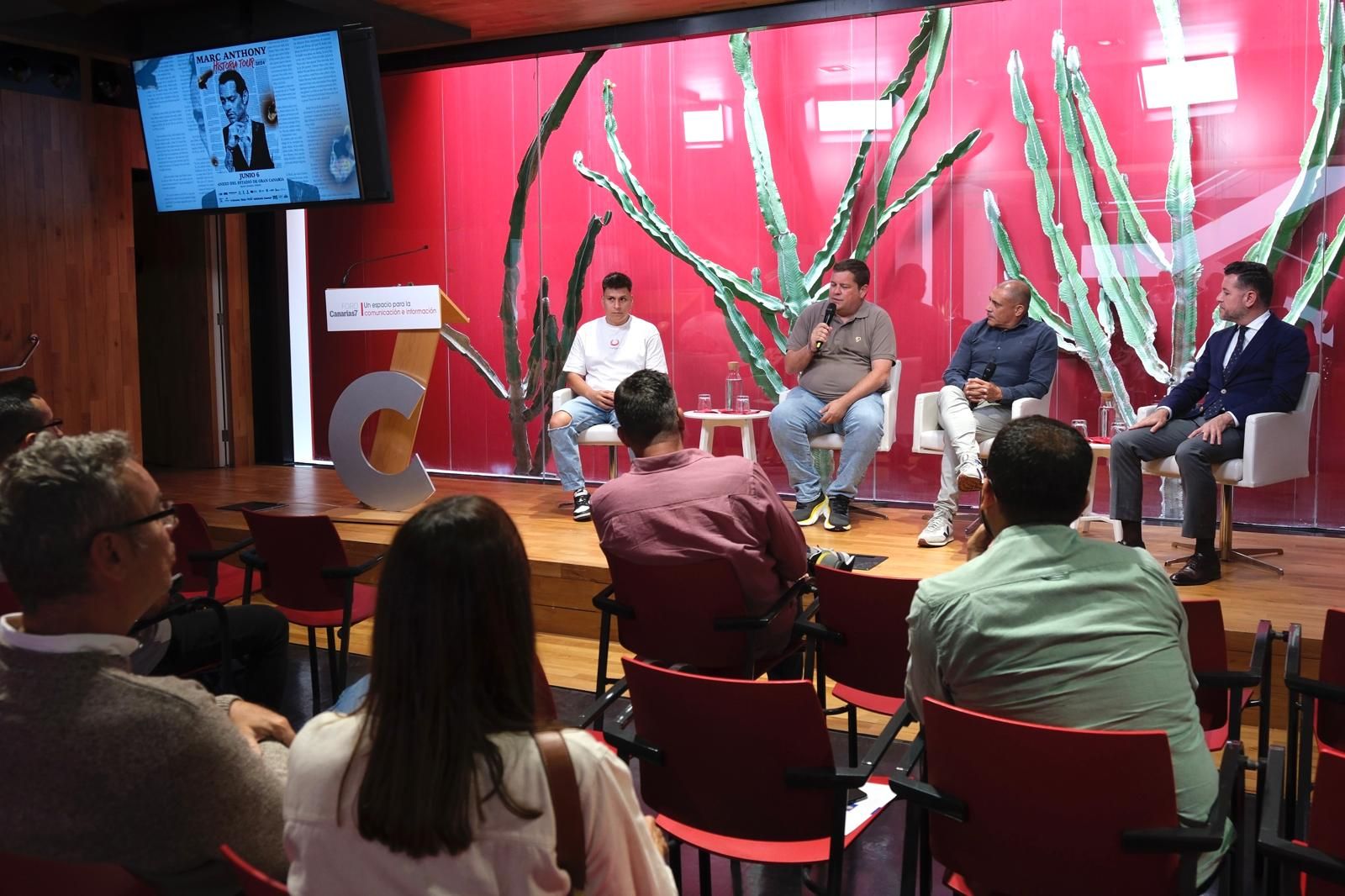 La presentación del concierto de Marc Anthony en Gran Canaria, en imagenes