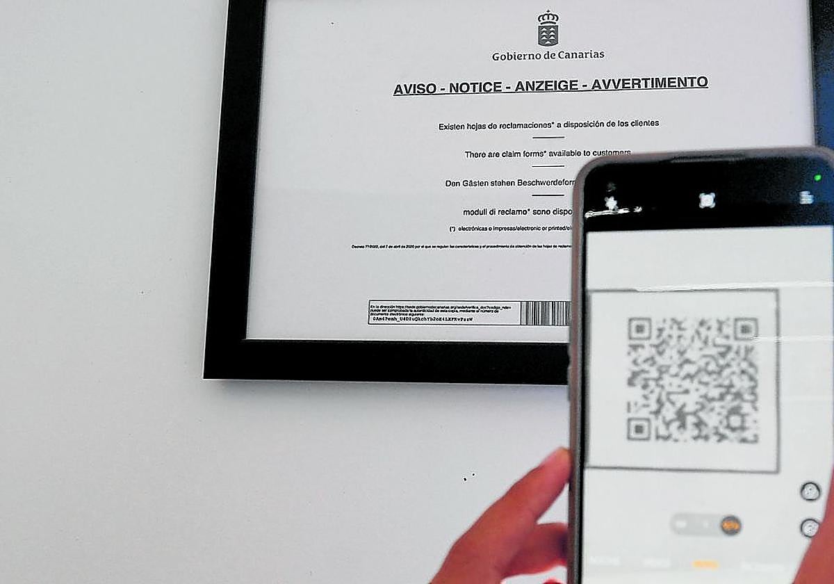 Se podrá acceder a las hojas de reclamaciones a través de un código QR.