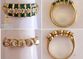 Imagen de los anillos sustraídos