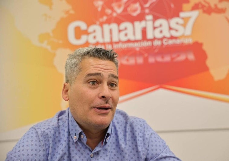 Yeray Sánchez, este martes en las instalaciones de CANARIAS7.