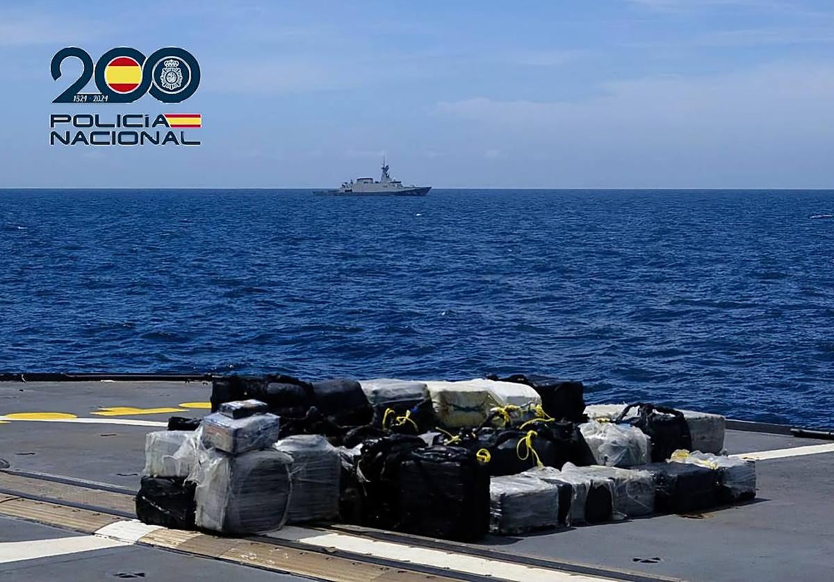 Imagen de la droga incautada.