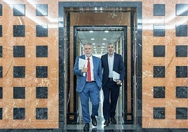 Torres y Clavijo, durante la pasada reunión Canarias-Estado para abordar el asunto migratorio.