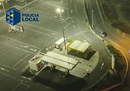 El 'unidron' de Telde capta varias infracciones.