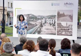 Carolina Darias durante la presentación del concurso del Guiniguada.