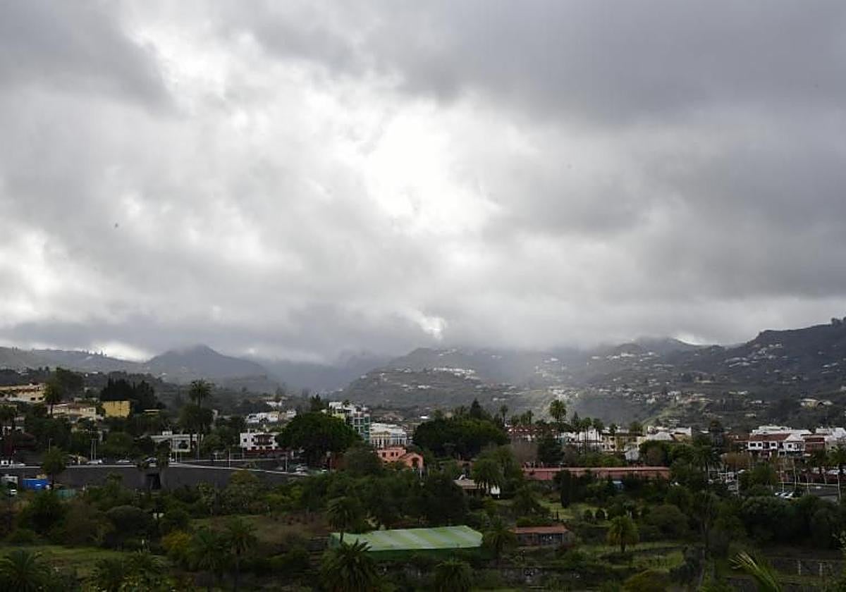 Cielos nubosos en la isla de Gran Canaria.