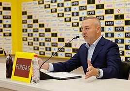 Miguel Ángel Ramírez, en rueda de prensa.