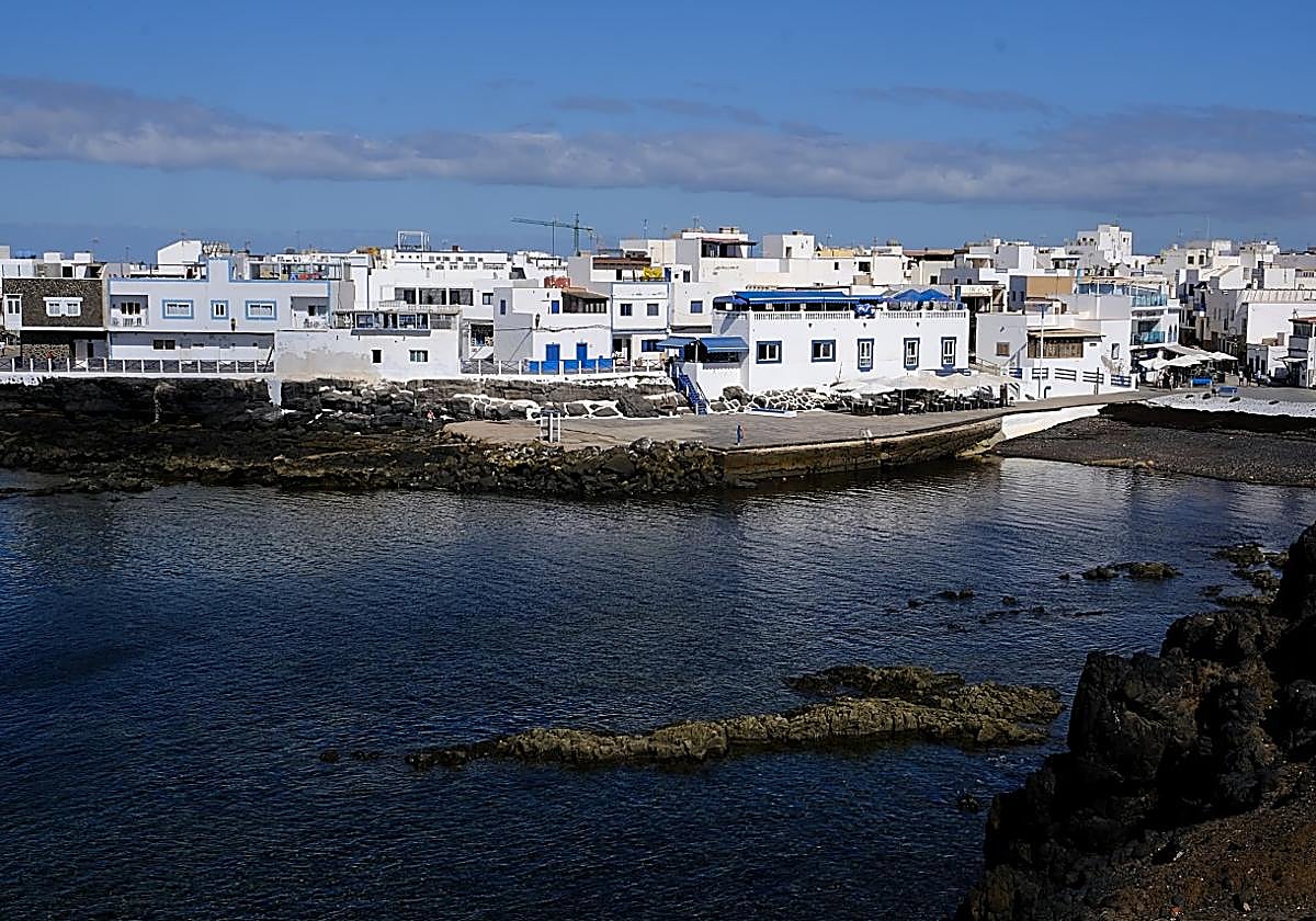 Vista de la zona del muellito viejo de El Cotillo, en el municipio de La Oliva.