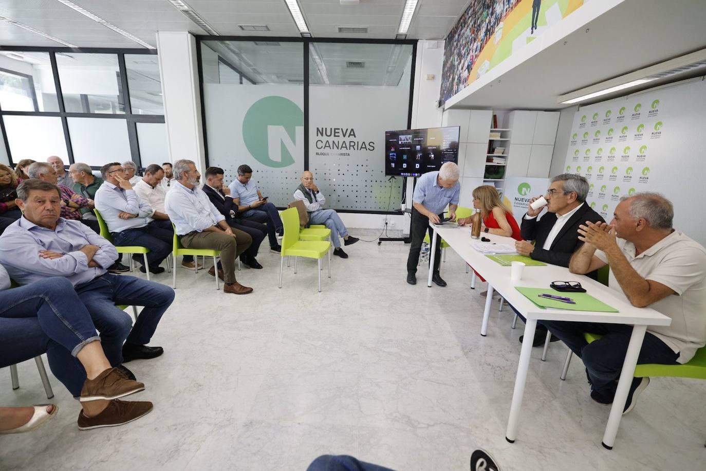 La reunión ejecutiva de Nueva Canarias, en imágenes