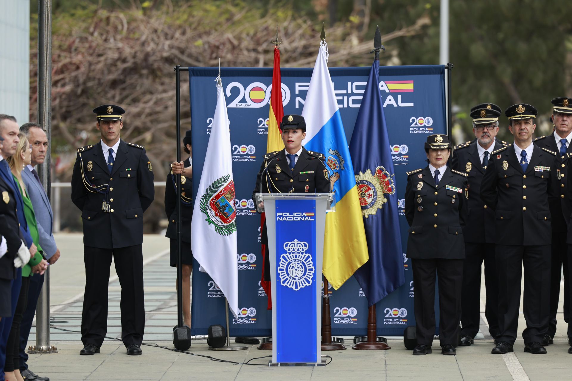 Acto homenaje a los Policías caídos en atentados terroristas, en imágenes