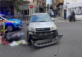 Estado en el que quedó uno de los vehículos implicados.