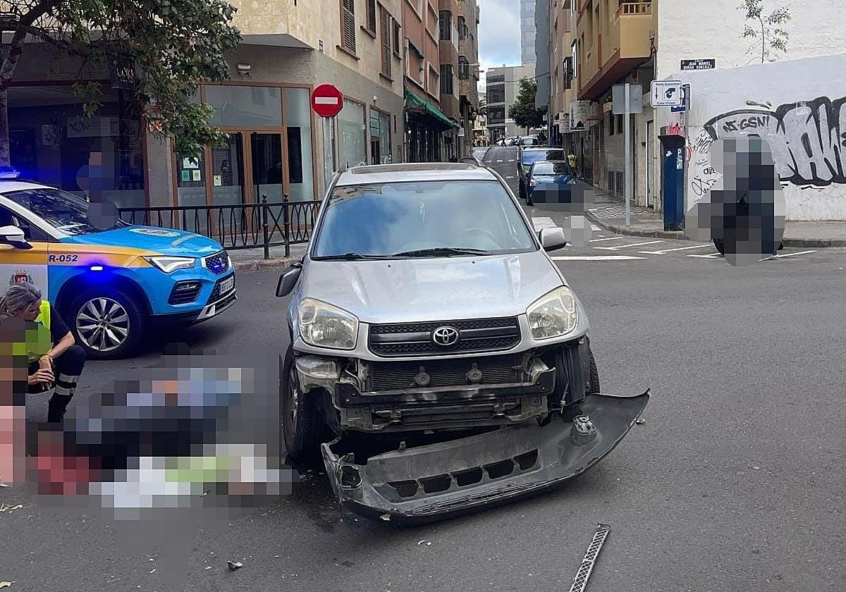 Estado en el que quedó uno de los vehículos implicados.