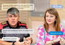 La conversación vía WhatsApp entre Luis Santos y NIeves Lady Barreto.