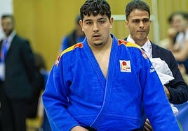 Rojas, en una competición anterior con España.