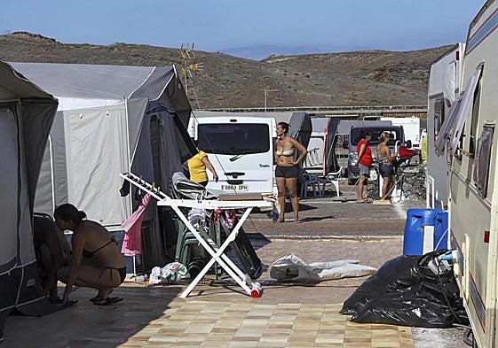 Zona de acampada de Papagayo en 2023.