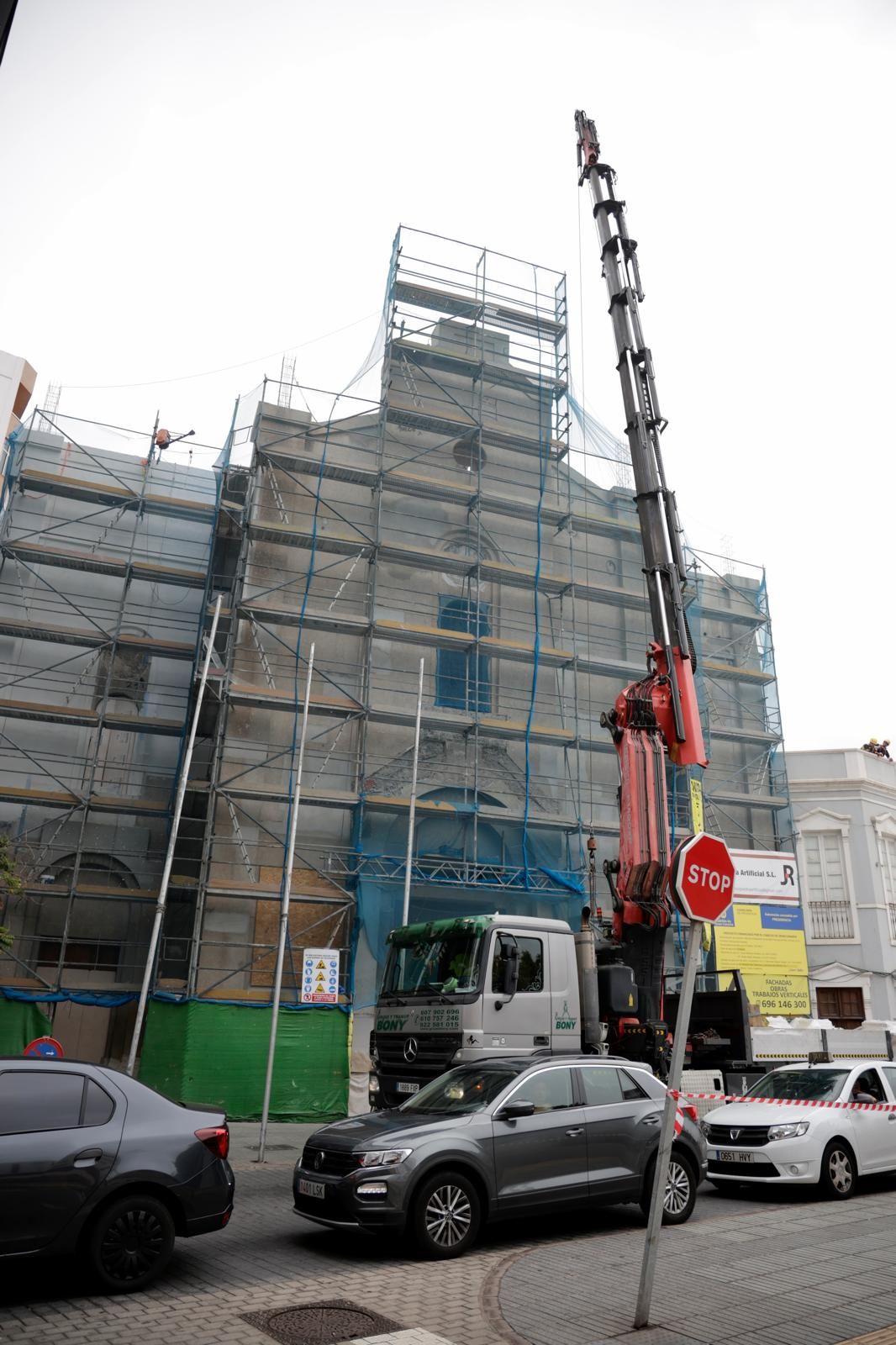 Avanzan los trabajos de rehabilitación en la iglesia de La Luz