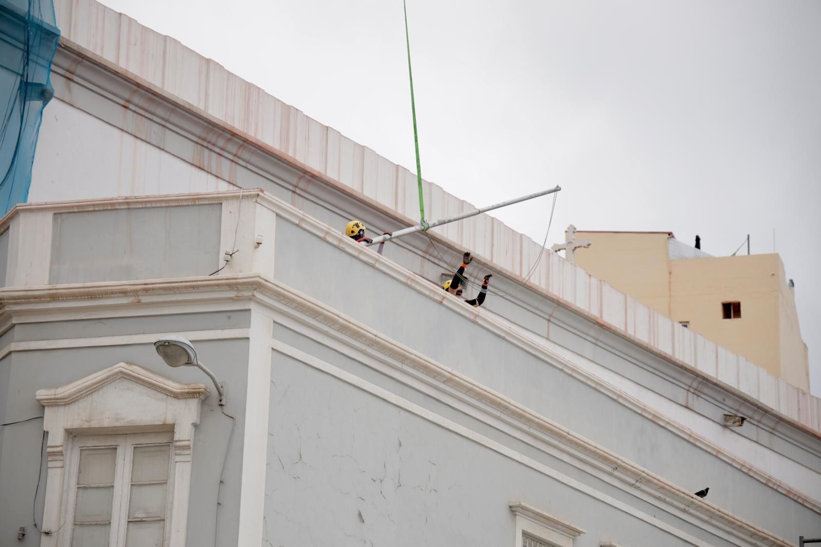 Avanzan los trabajos de rehabilitación en la iglesia de La Luz