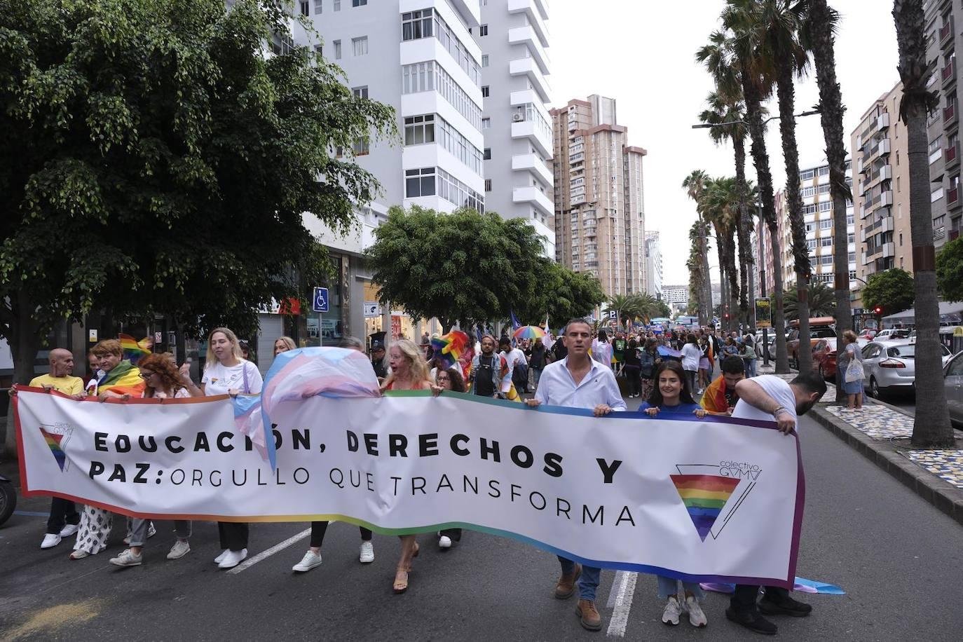 La marcha LGTBIQ+ de la capital grancanaria, en imágenes