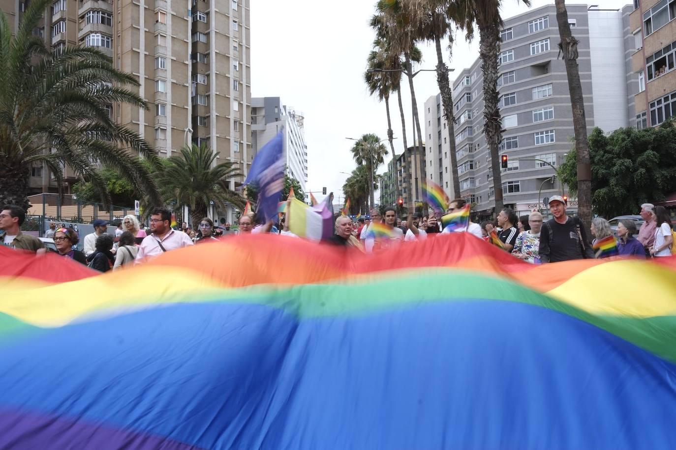 La marcha LGTBIQ+ de la capital grancanaria, en imágenes