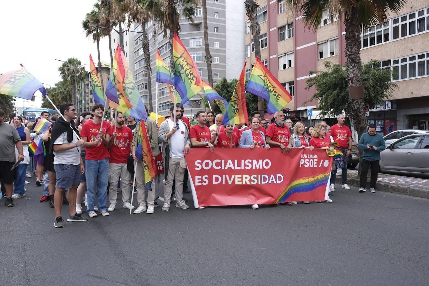 La marcha LGTBIQ+ de la capital grancanaria, en imágenes