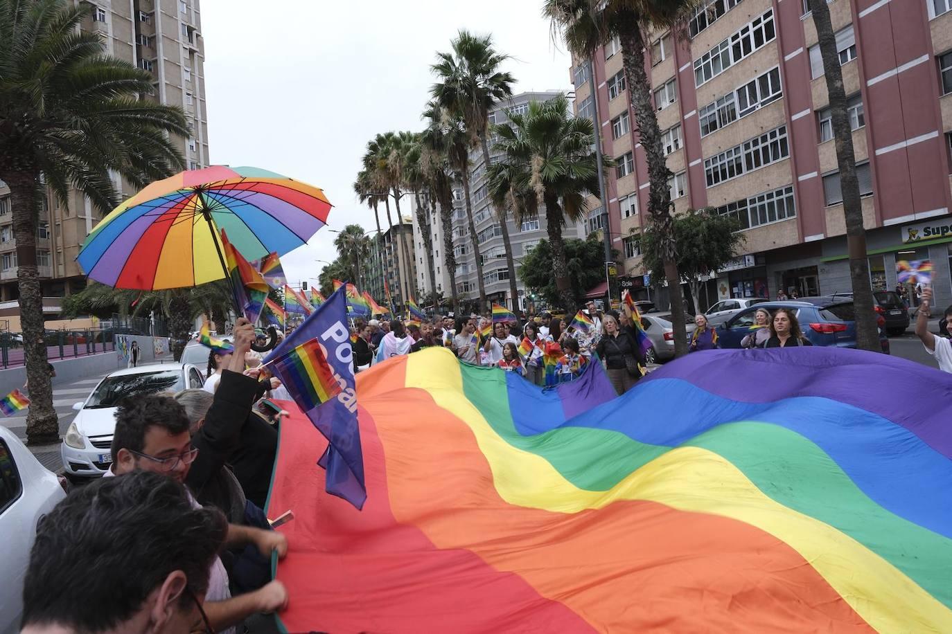 La marcha LGTBIQ+ de la capital grancanaria, en imágenes