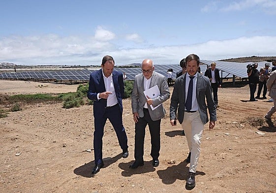 Inauguración de las cinco plantas fotovoltaicas en Agüimes.