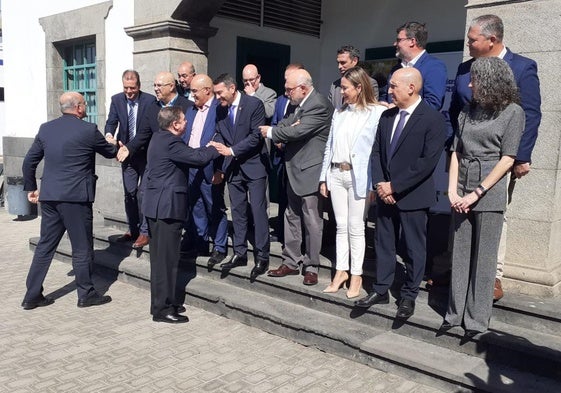 Visita del ministro Luis Planas en marzo, para firmar el convenio.