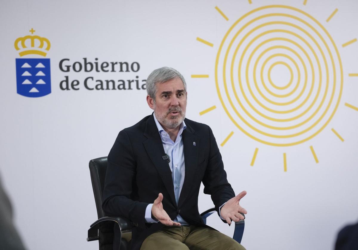 Fernando Clavijo atendió a CANARIAS7 el pasado viernes en la sede de Presidencia en la capital grancanaria.