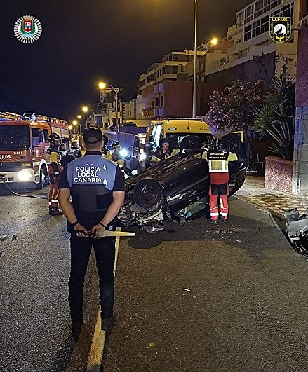 Así quedó el vehículo siniestrado.