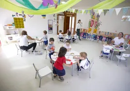 Imagen de archivo de un aula de Infantil que abrió en el curso 2022-23 en Teror, Gran Canaria.