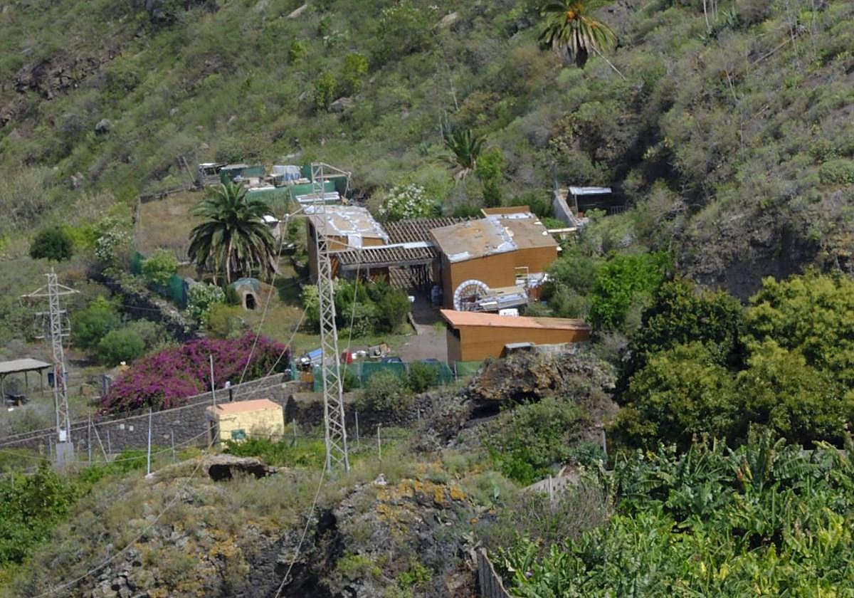 Instalaciones de Fuente Morales en el barranco del Guniguada.