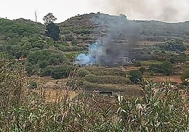 Imagen del conato en Valleseco.