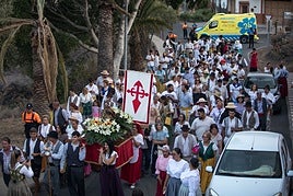 Un momento de la simulación de la bajada con Santiago El Chico.