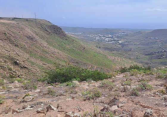 Cumbres de Famara, en imagen hacia el interior insular.
