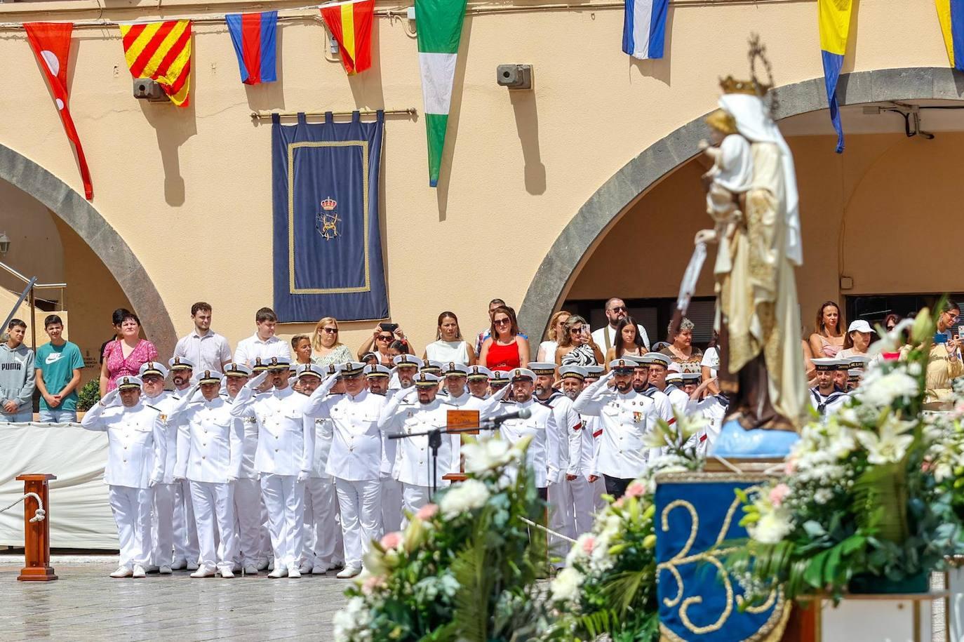 La celebración del Mando Naval de la Armada por la fiesta de la Virgen del Carmen, en imágenes