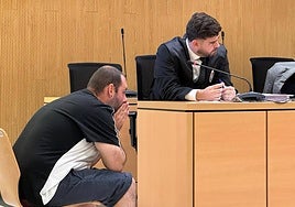 Imagen del acusado en el juicio celebrado este martes.