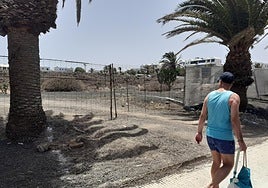 Parcela donde se efectúan las obras.